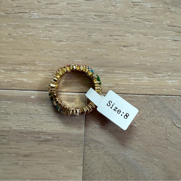 Park Lane Women’s 8 Bijoux Gold Ring with Multicolor Gemstones - Picture 4 of 4